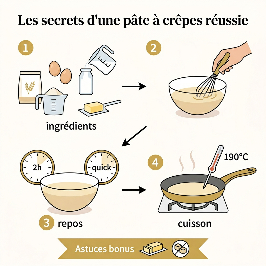 Infographie : recettes crépes