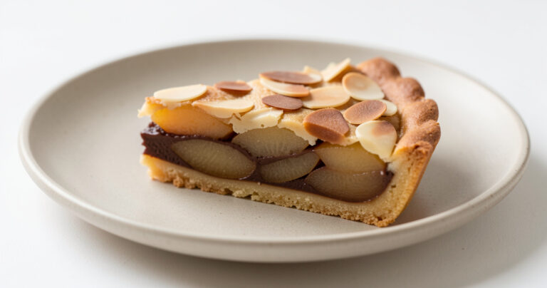Tarte poire chocolat amande : recette gourmande facile