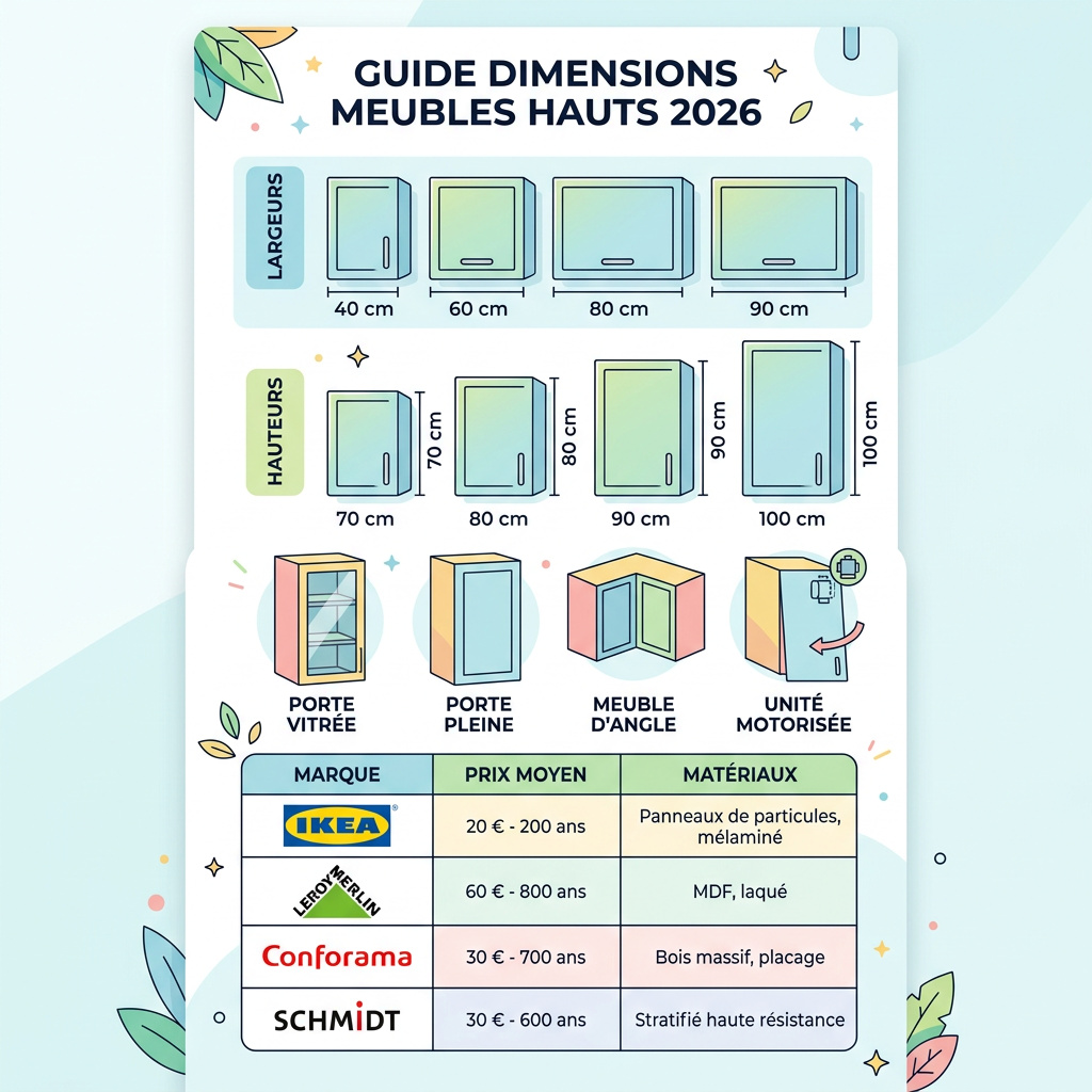 Infographie : meubles cuisine haut