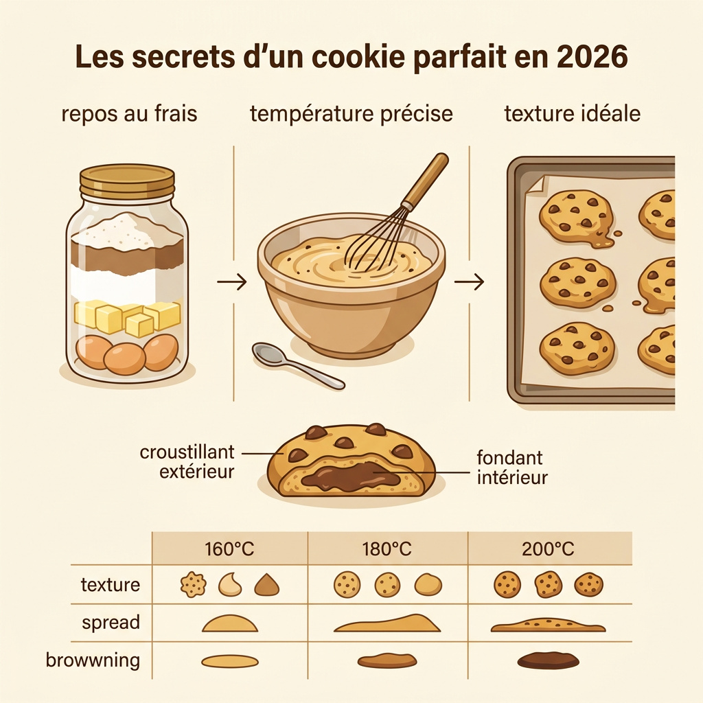 Infographie : recettes pour cookies