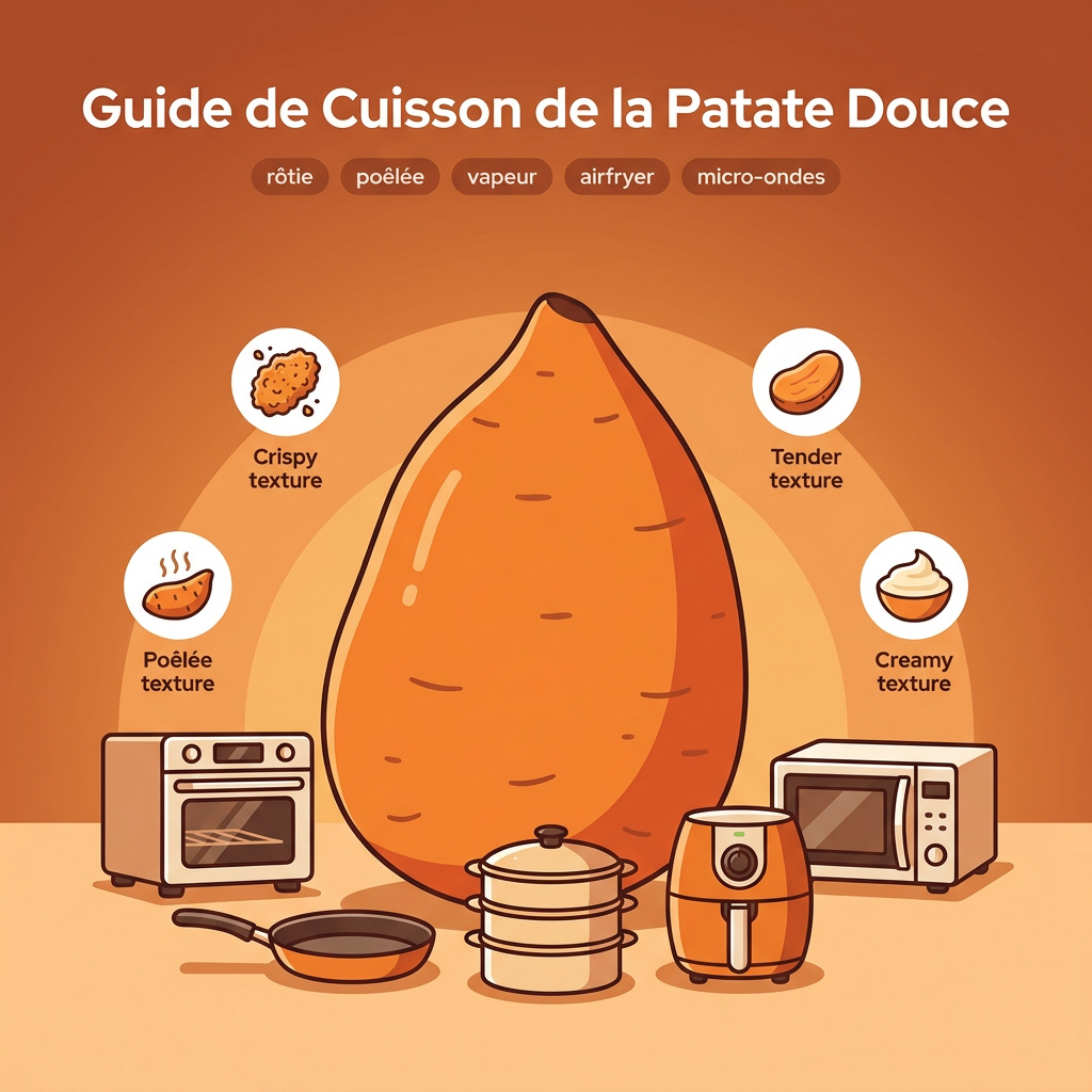 Infographie : recettes patate douces