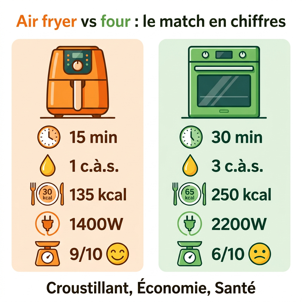 Infographie : recettes air fryer