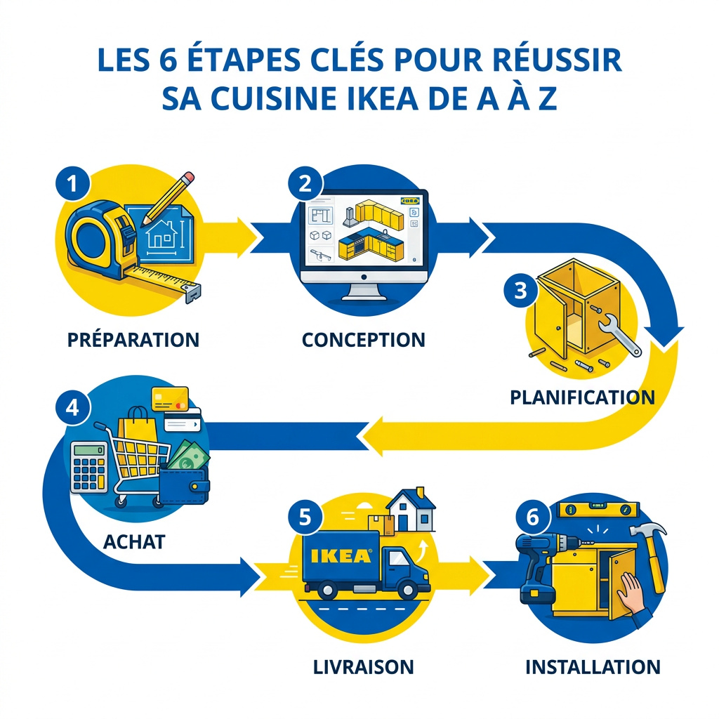 Infographie : faire sa cuisine ikea