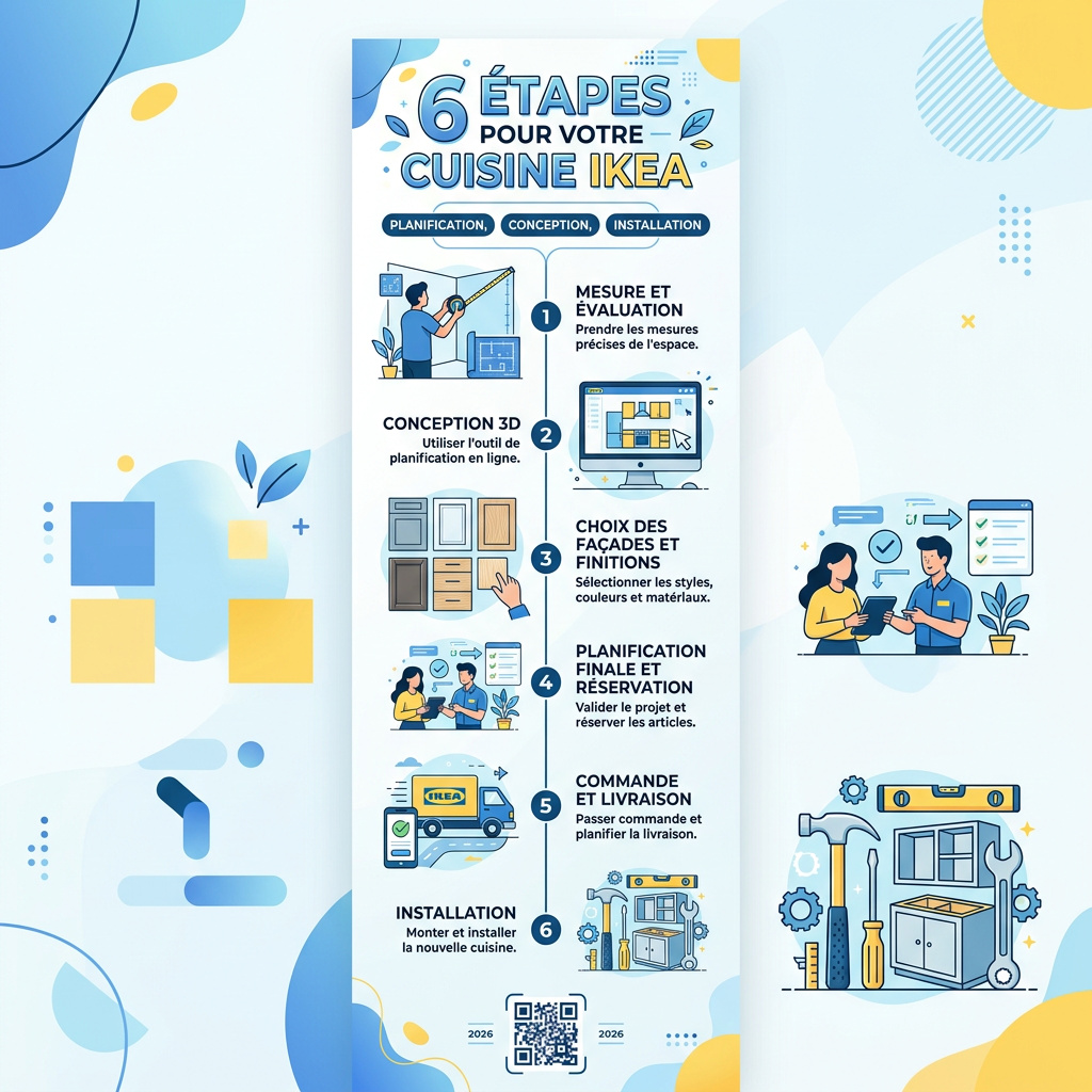 Infographie : créer sa cuisine ikea