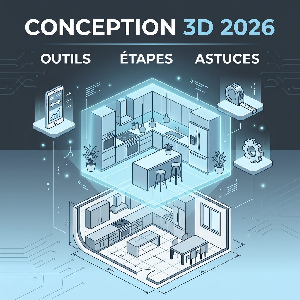 Infographie : créer sa cuisine 3d