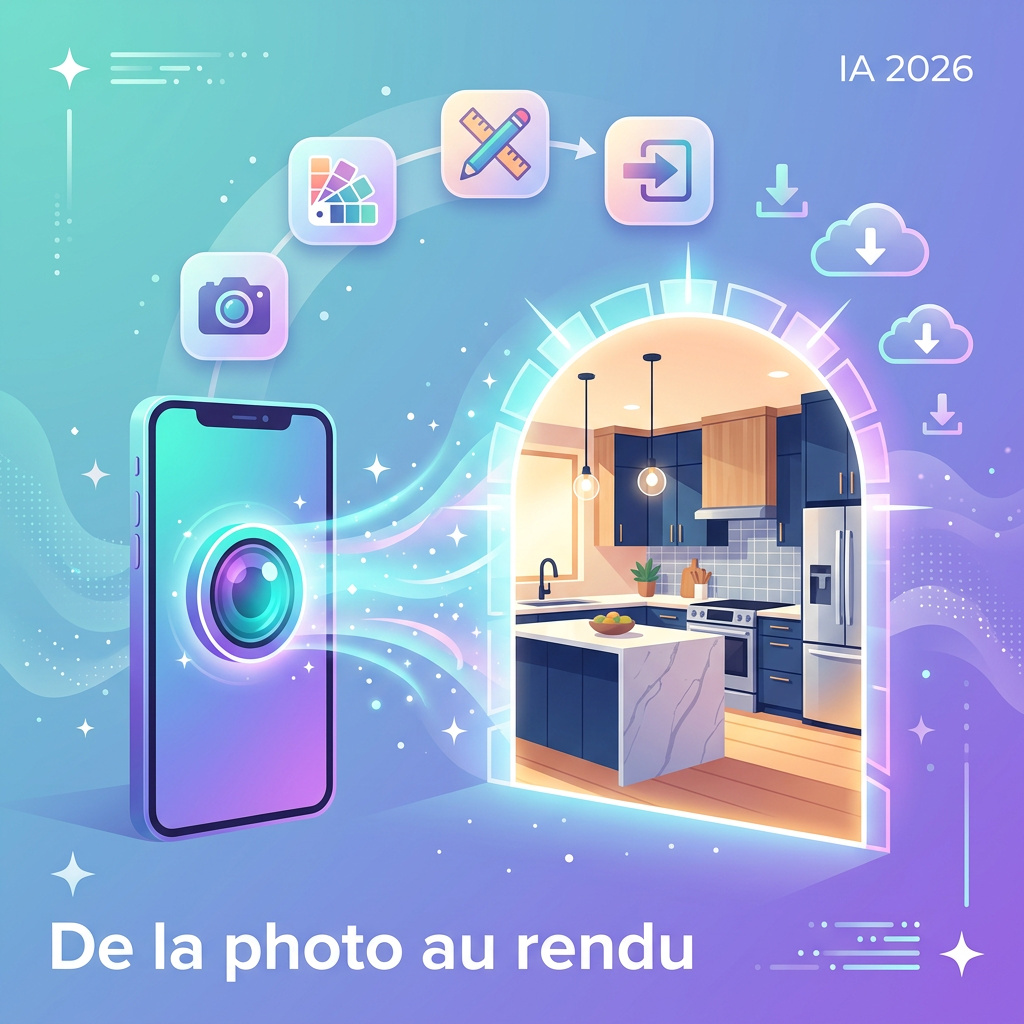 Infographie : refaire sa cuisine avec ia gratuit