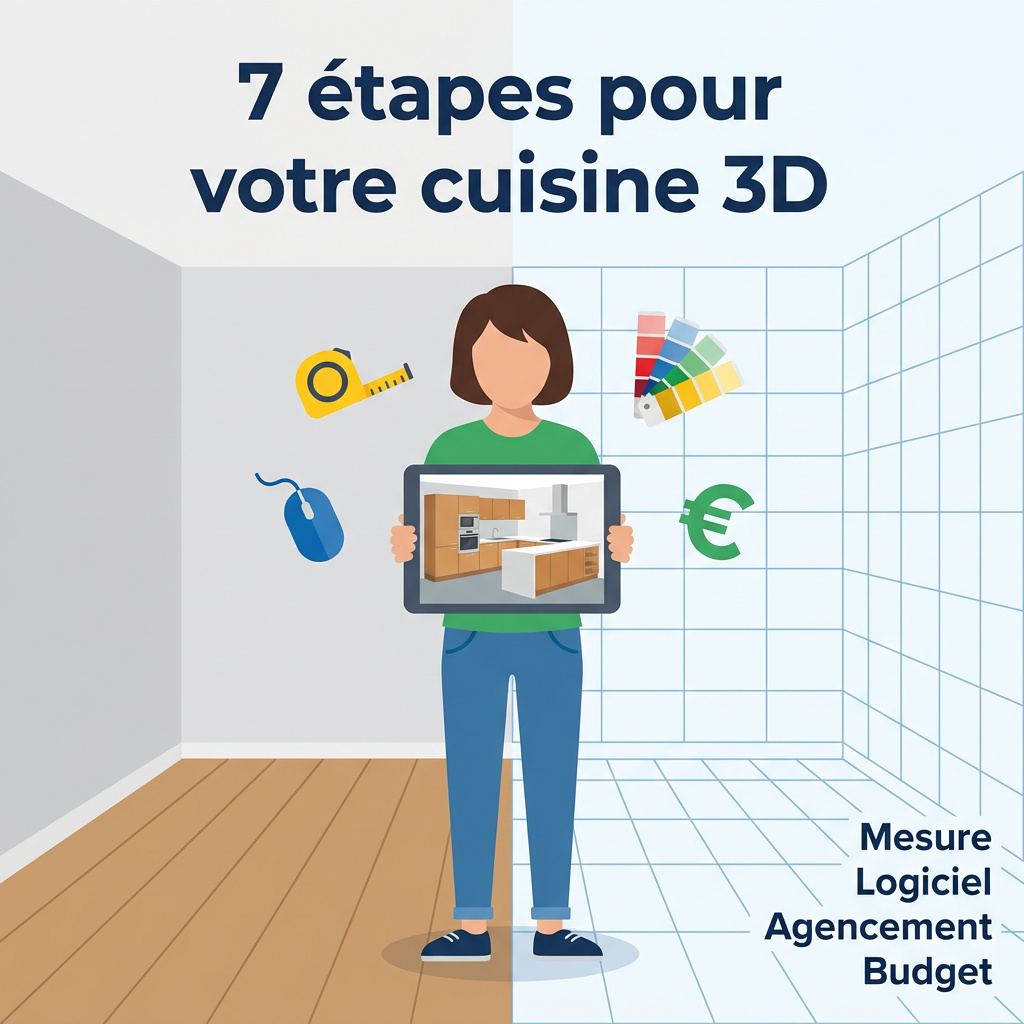 Infographie : refaire sa cuisine en 3d