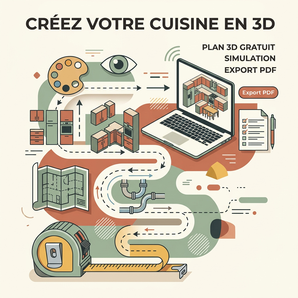 Infographie : créer sa cuisine en 3d gratuitement