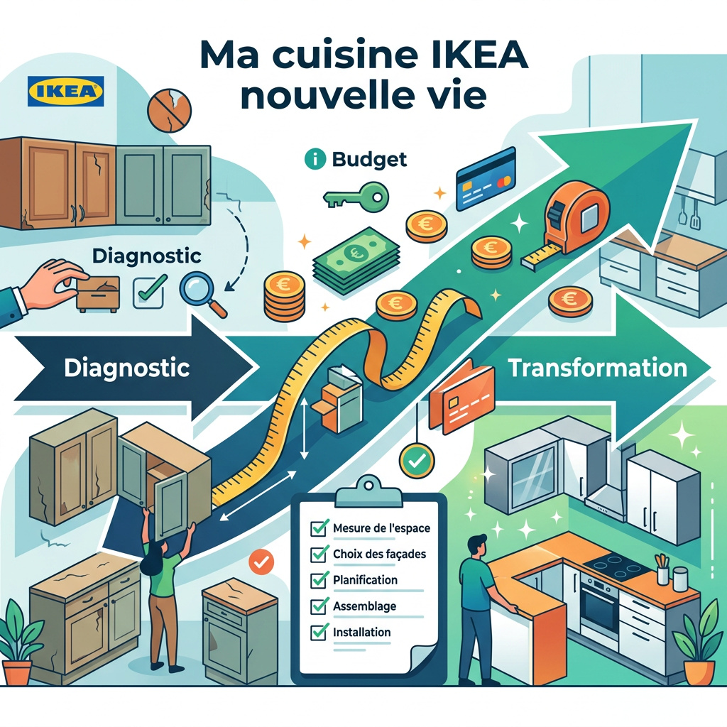 Infographie : refaire sa cuisine ikea
