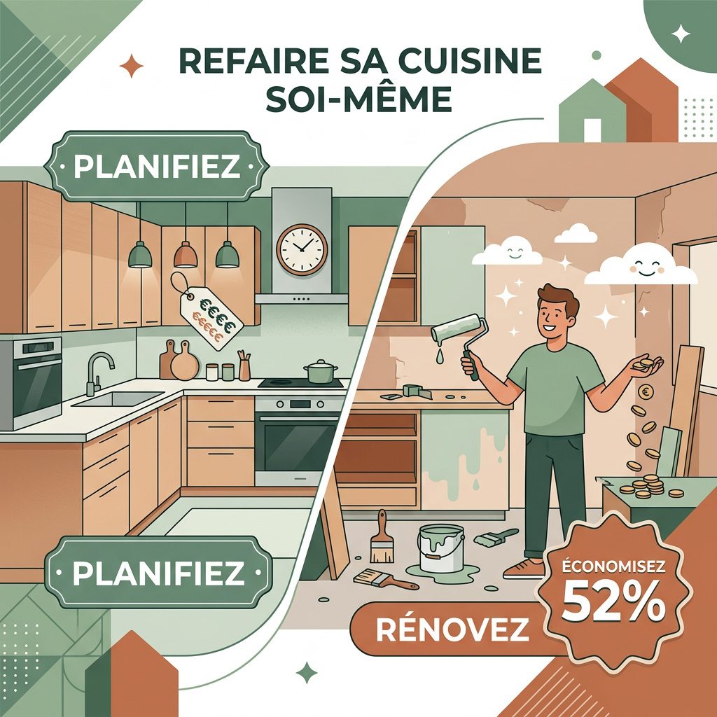 Infographie : refaire sa cuisine soi même