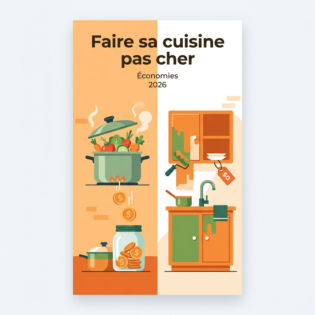 Infographie : faire sa cuisine pas cher