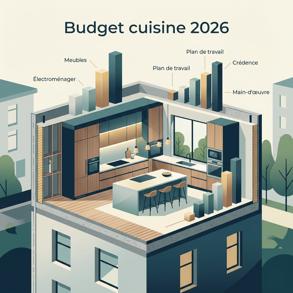 Infographie : refaire sa cuisine budget
