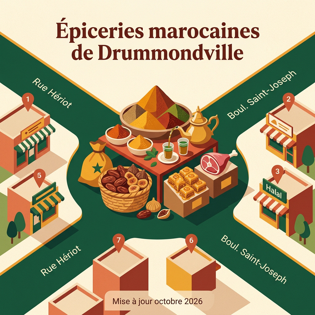 Infographie : epicerie marocaine drummondville