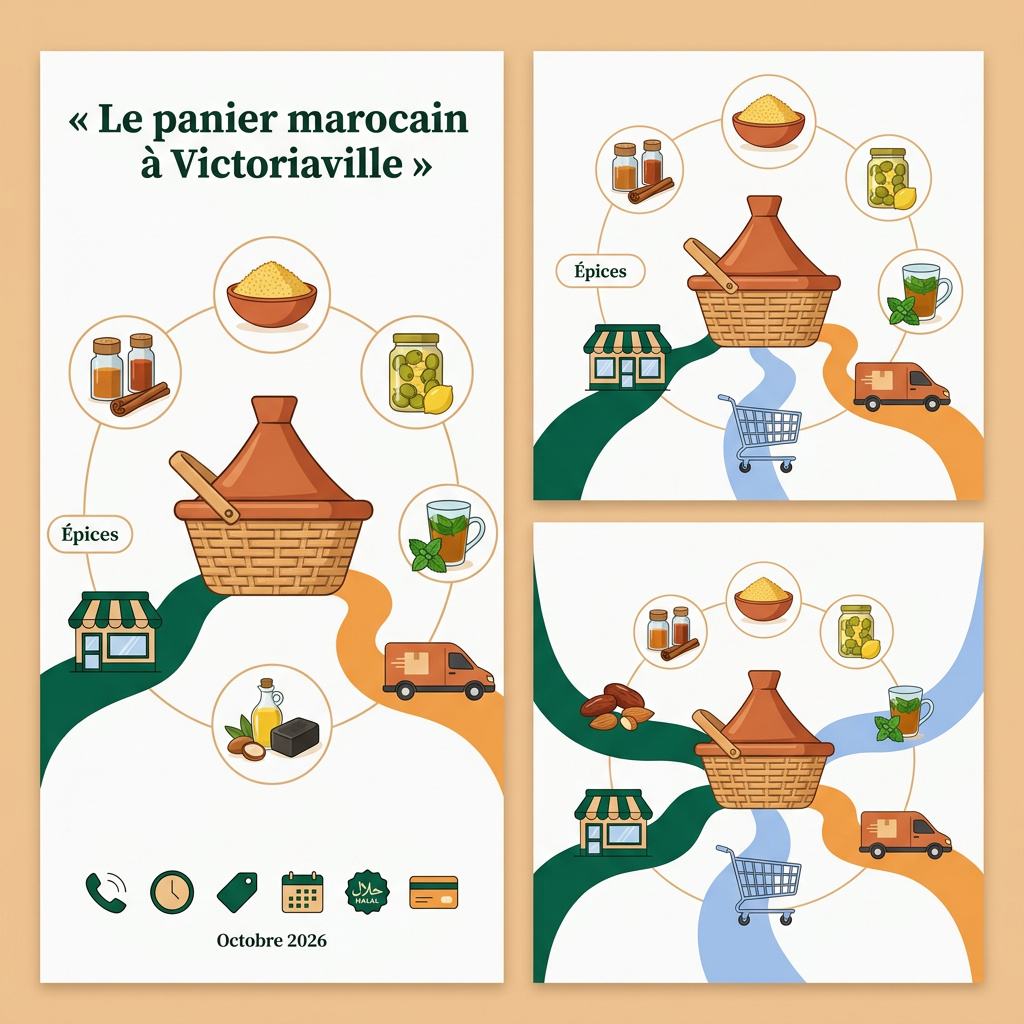 Infographie : epicerie marocaine victoriaville
