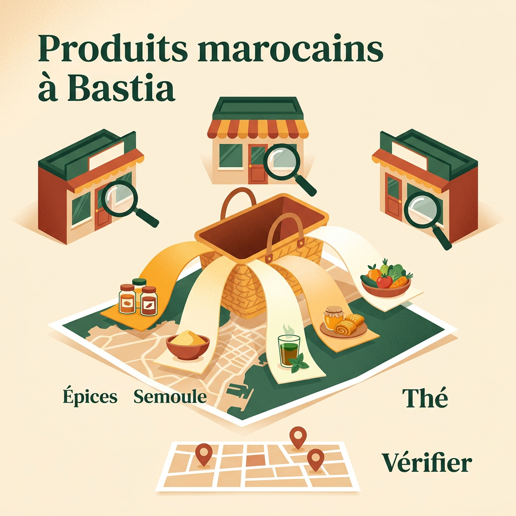 Infographie : epicerie marocaine bastia